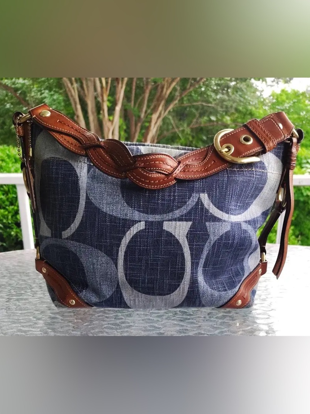 ISO!!! Denim coach Carly (do not buy) - Picture 1 of 1